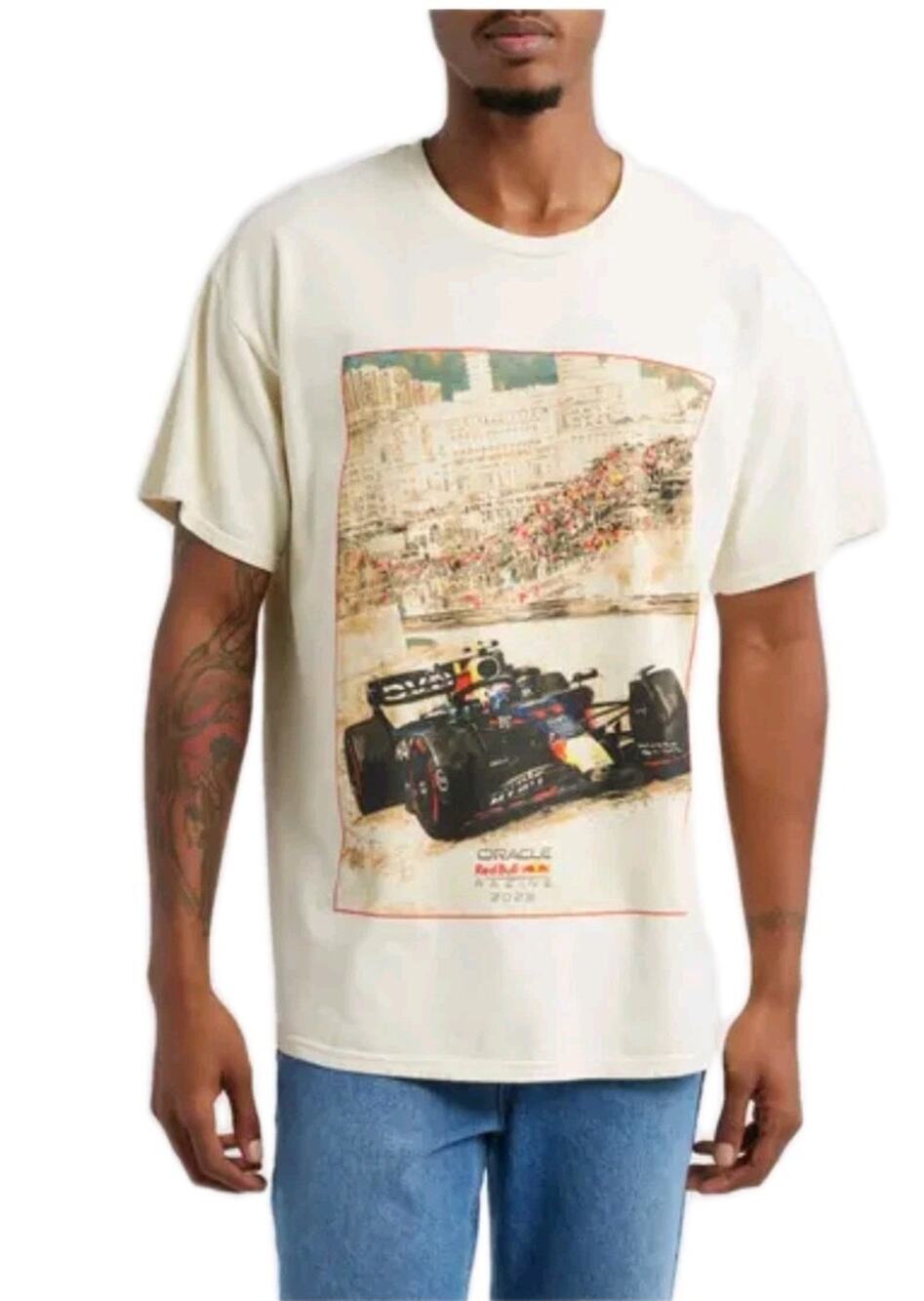 Oracle Red Bull Racing T Shirt Men’s Graphic Print Short Sleeve 2XL